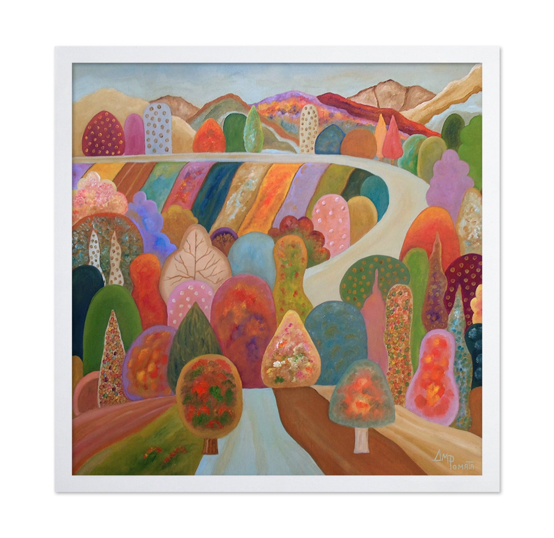 Colorful Dream Forest Landscape