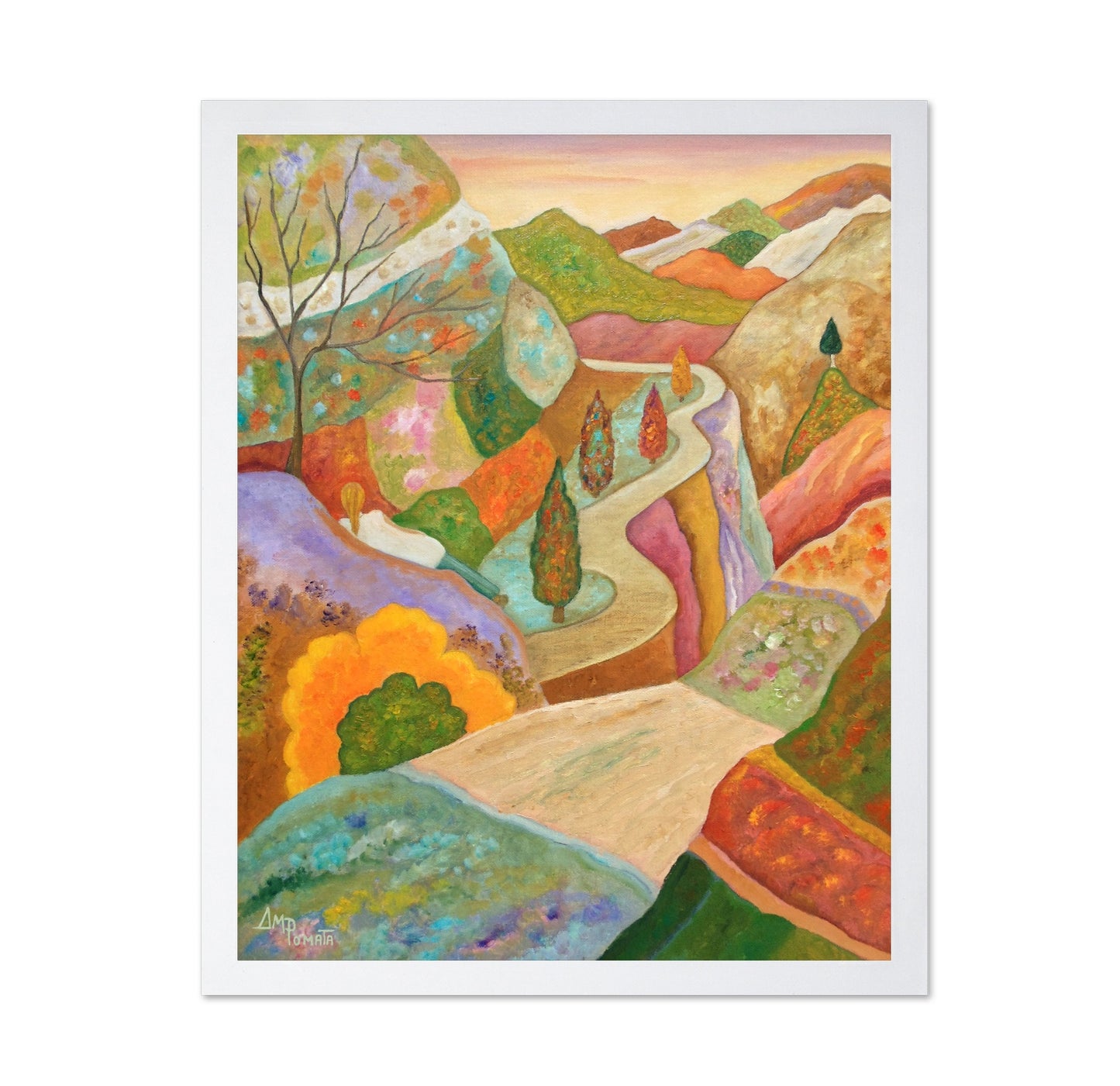 Winding Autumn Valley Road