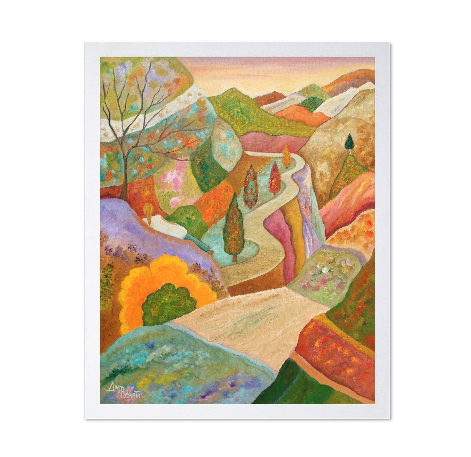 Winding Autumn Valley Road