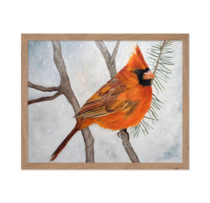 Winter Cardinal Perch