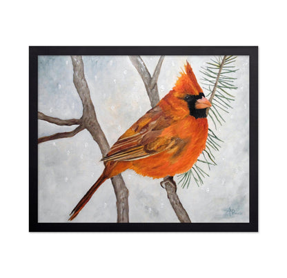 Winter Cardinal Perch