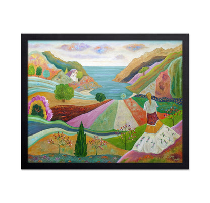 Woman Overlooking Valley
