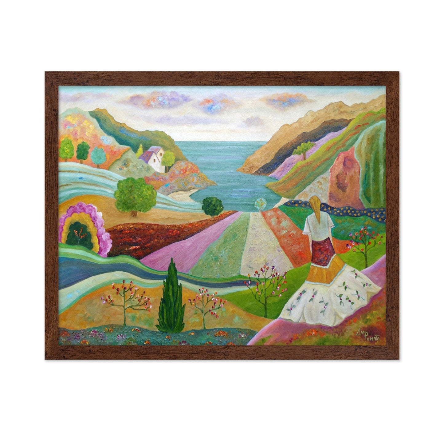 Woman Overlooking Valley