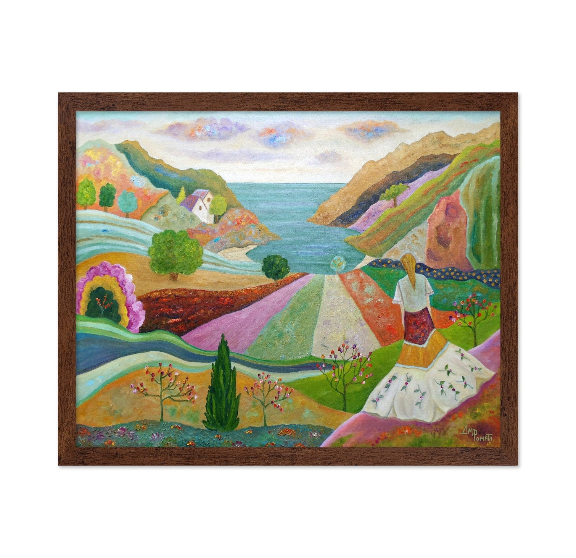 Woman Overlooking Valley