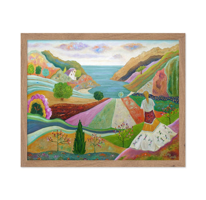 Woman Overlooking Valley