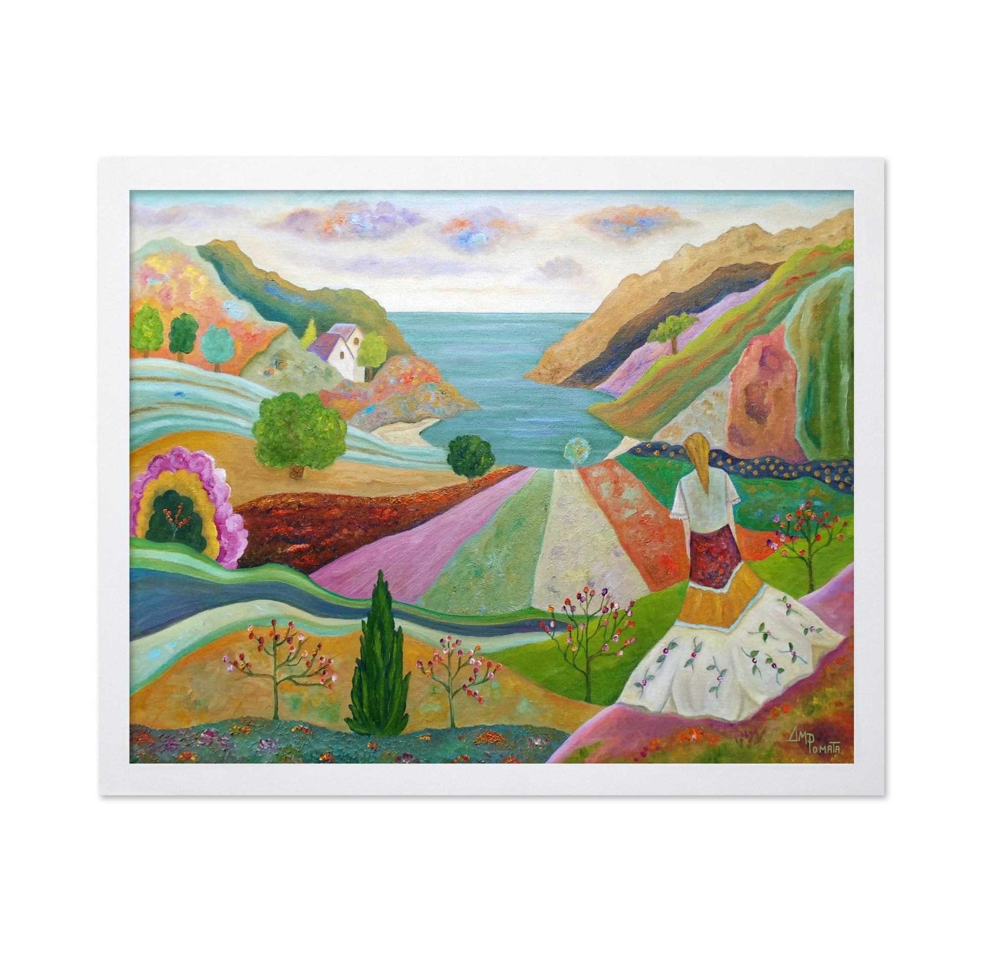 Woman Overlooking Valley