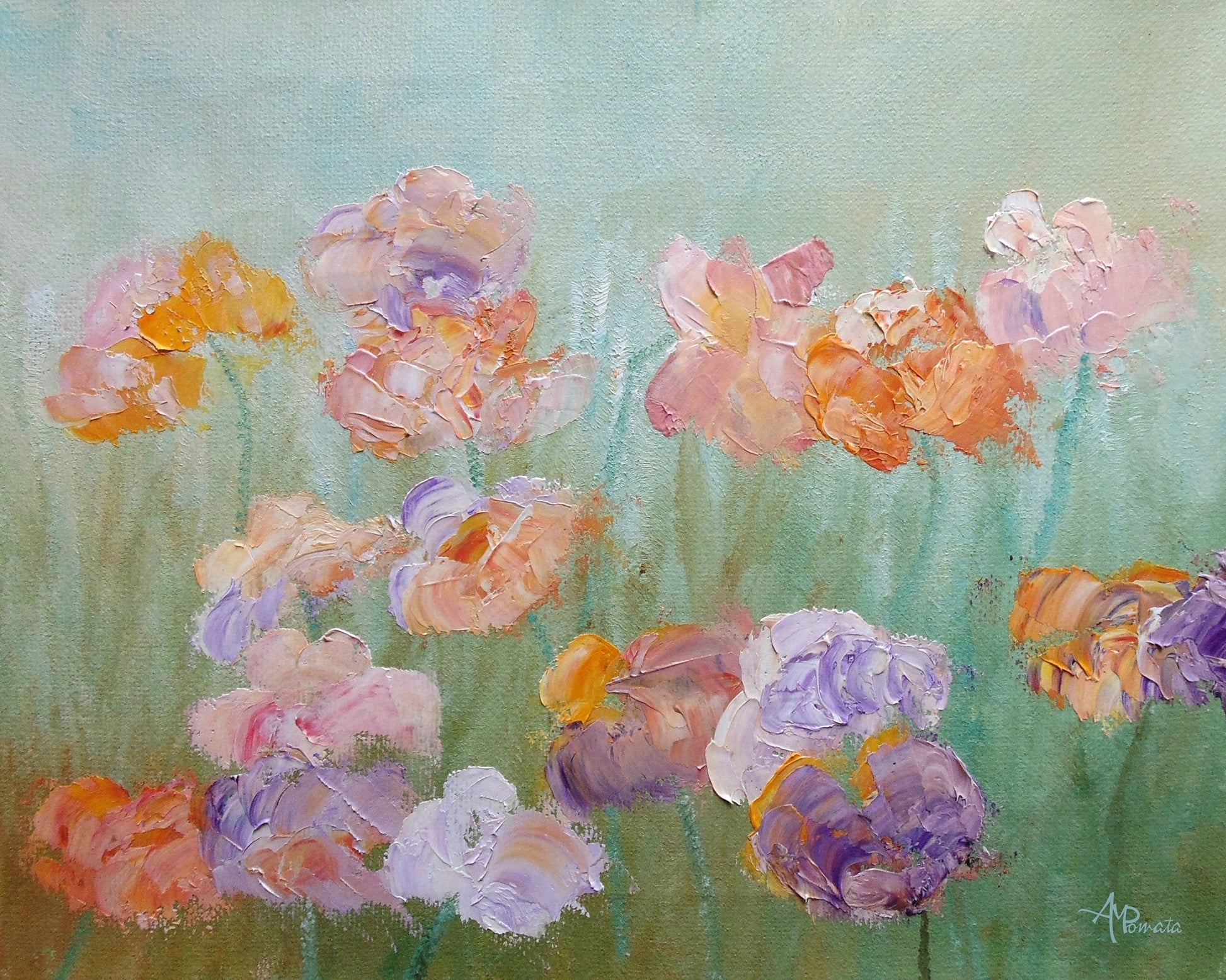 Pastel Garden Blossoms