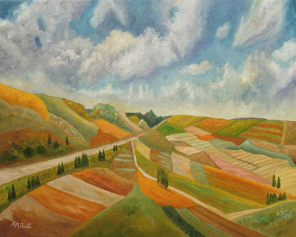 Patchwork Valley Landscape