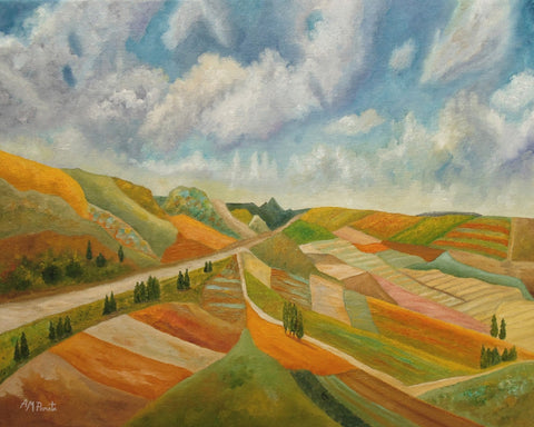 Patchwork Valley Landscape