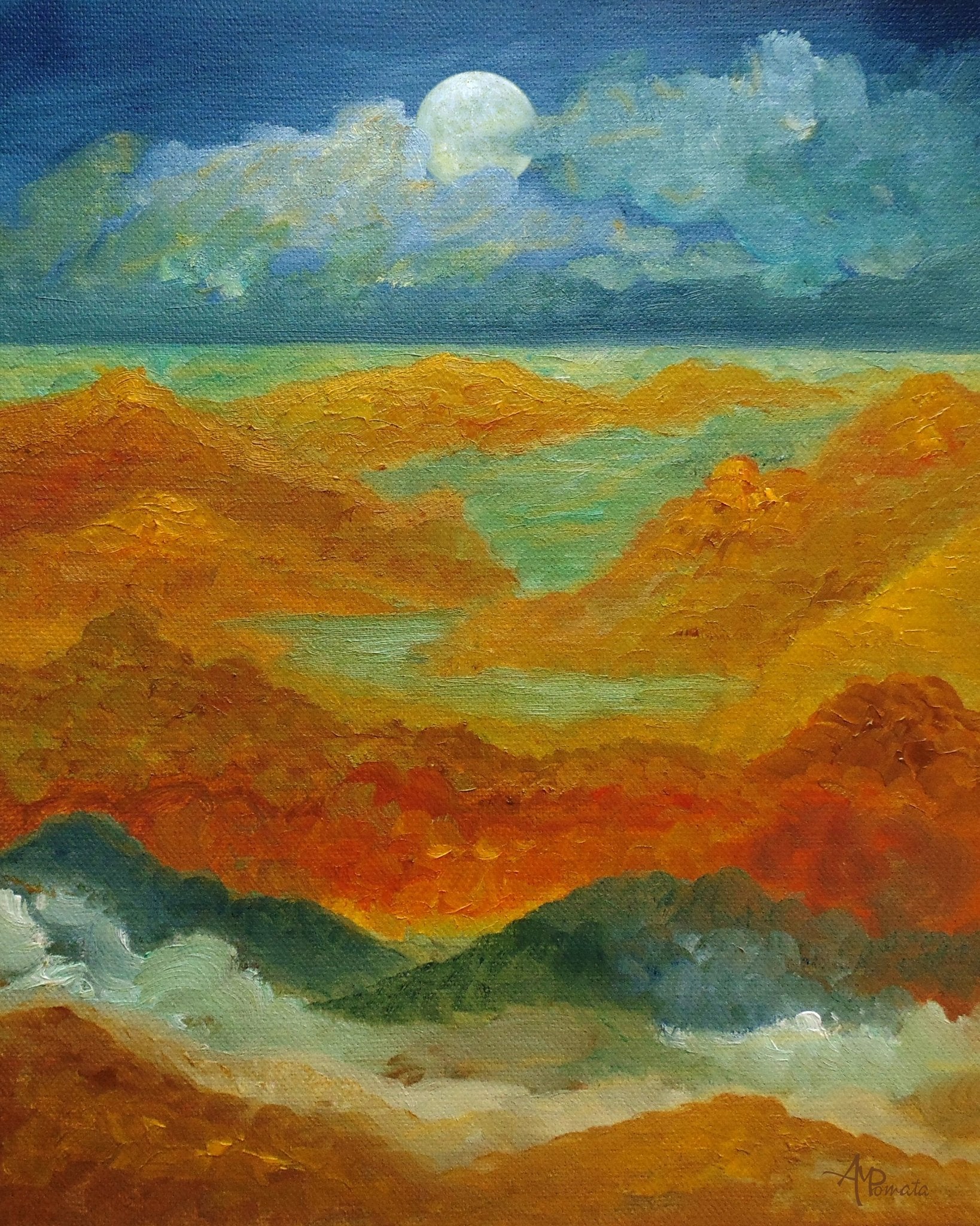 Golden Canyon Moonlight
