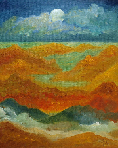 Golden Canyon Moonlight