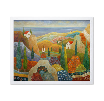 Mediterranean Hillside Scene