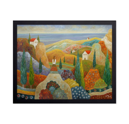 Mediterranean Hillside Scene