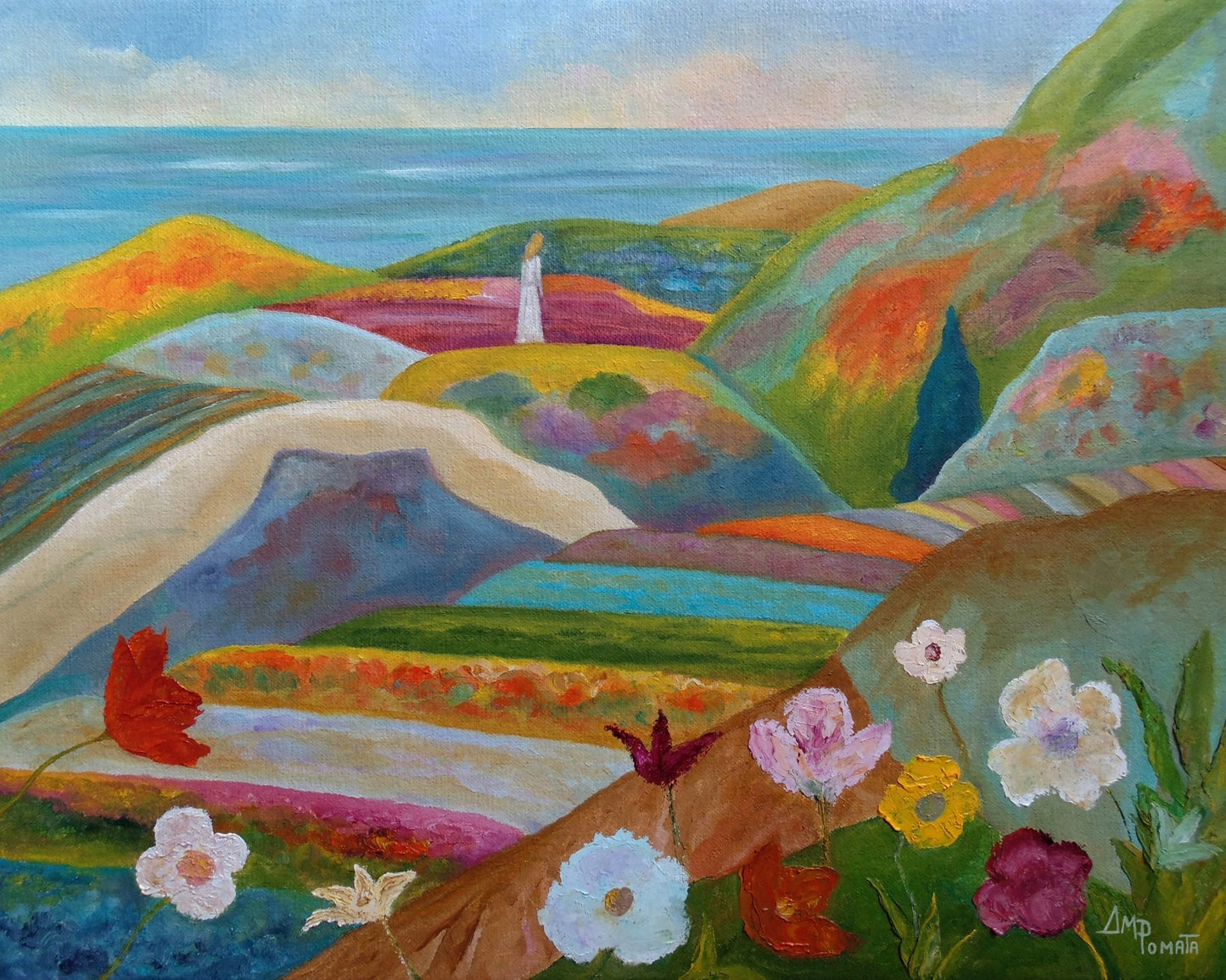 Colorful Hillscape View