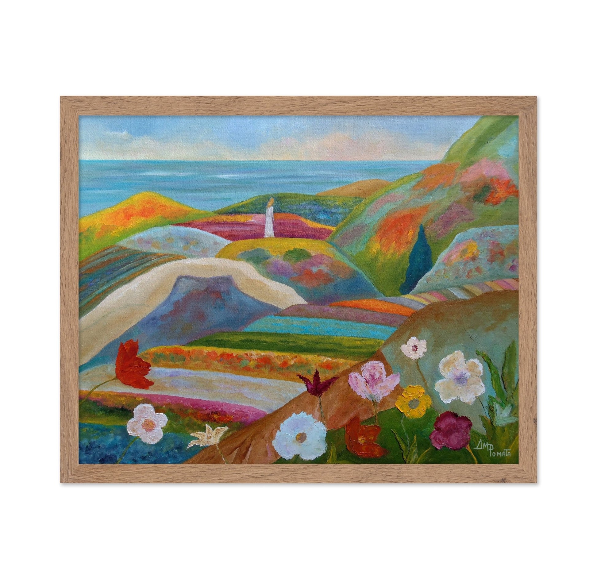 Colorful Hillscape View