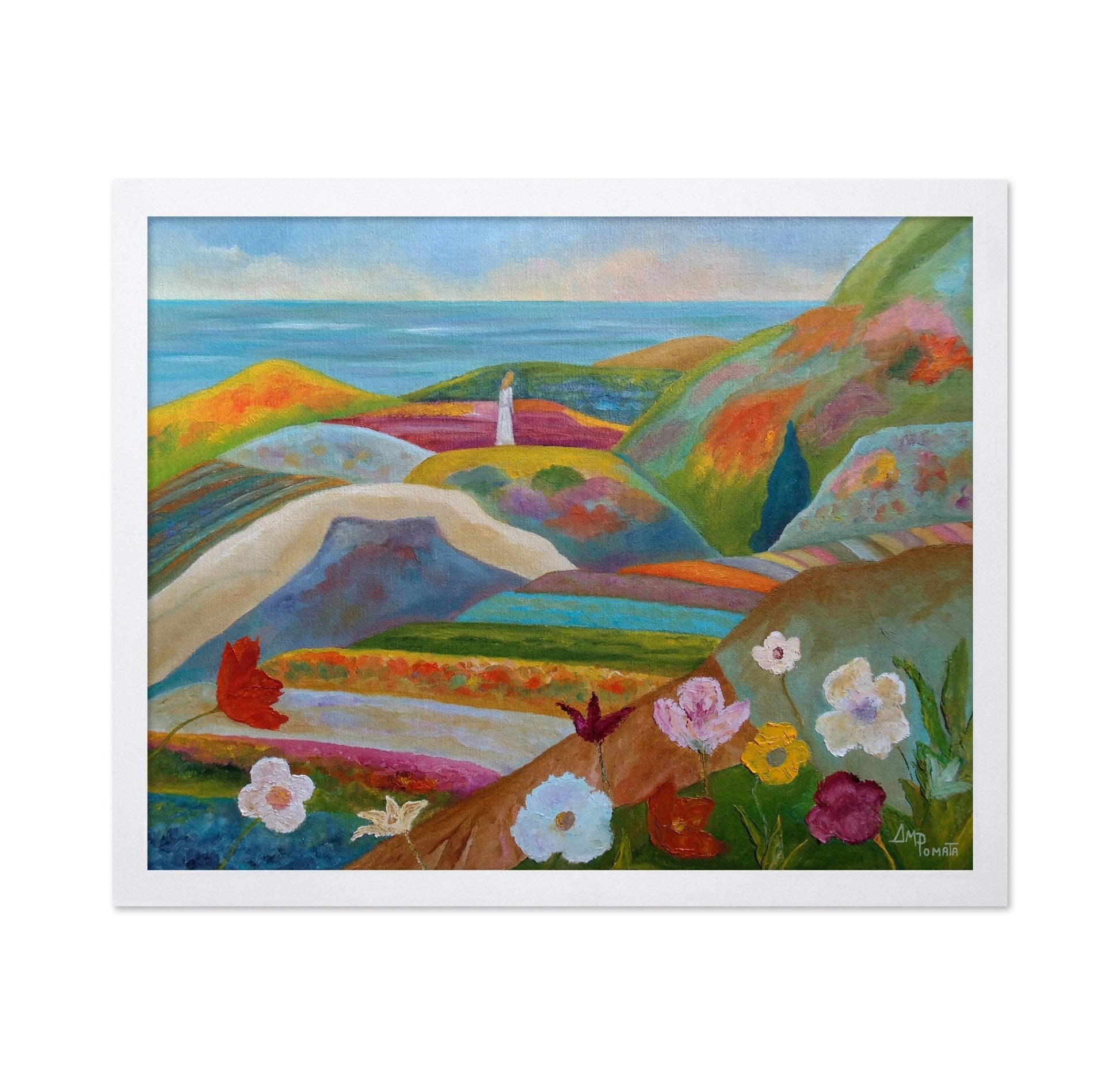 Colorful Hillscape View