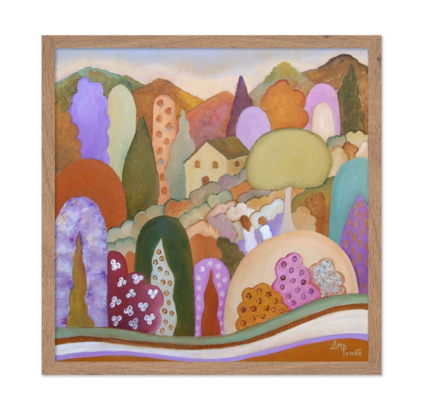 Colorful Village Hills