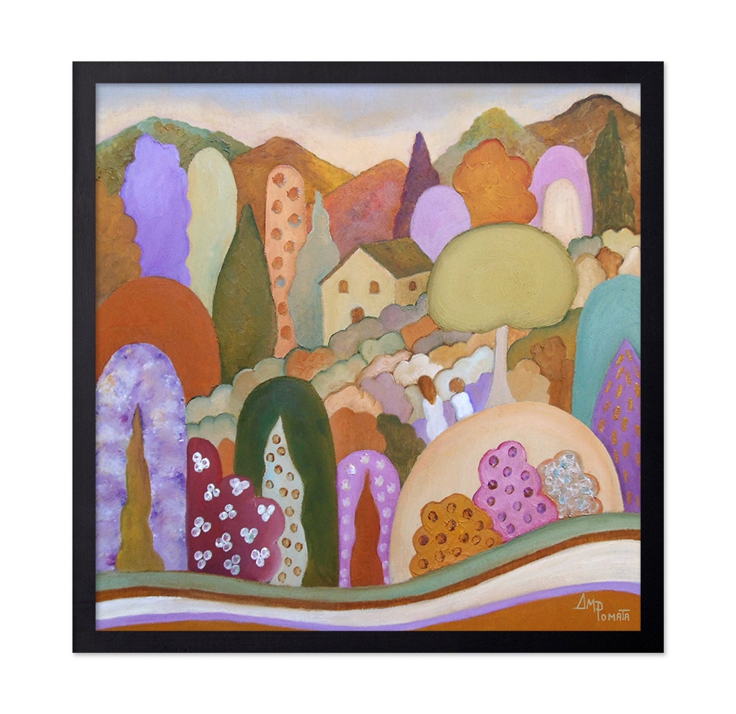 Colorful Village Hills