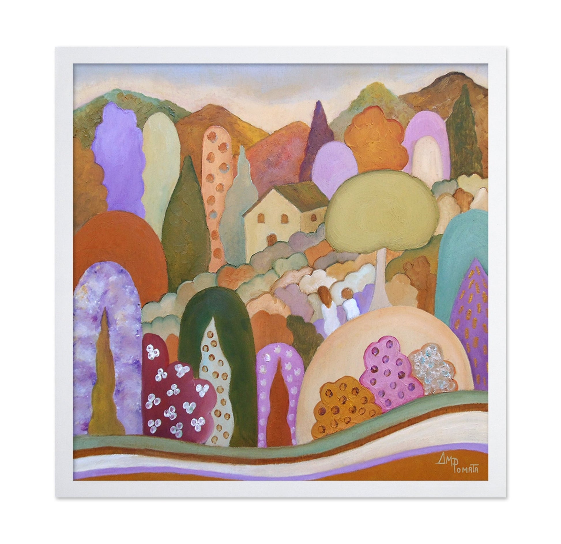Colorful Village Hills