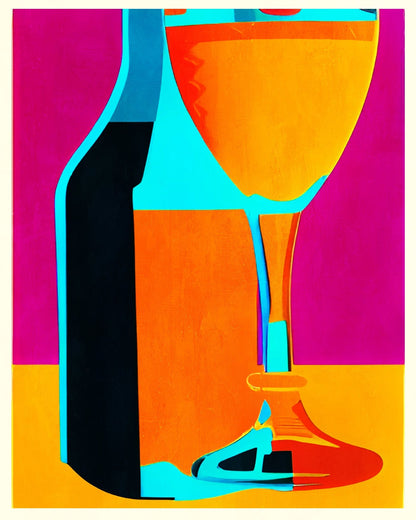 Colorful Wine Glass