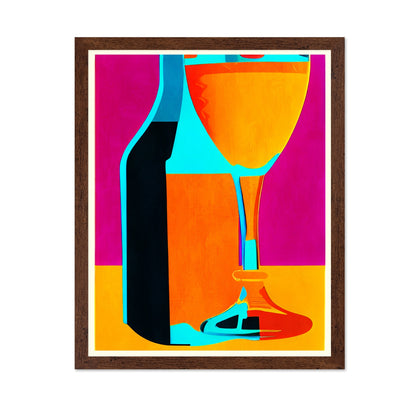 Colorful Wine Glass