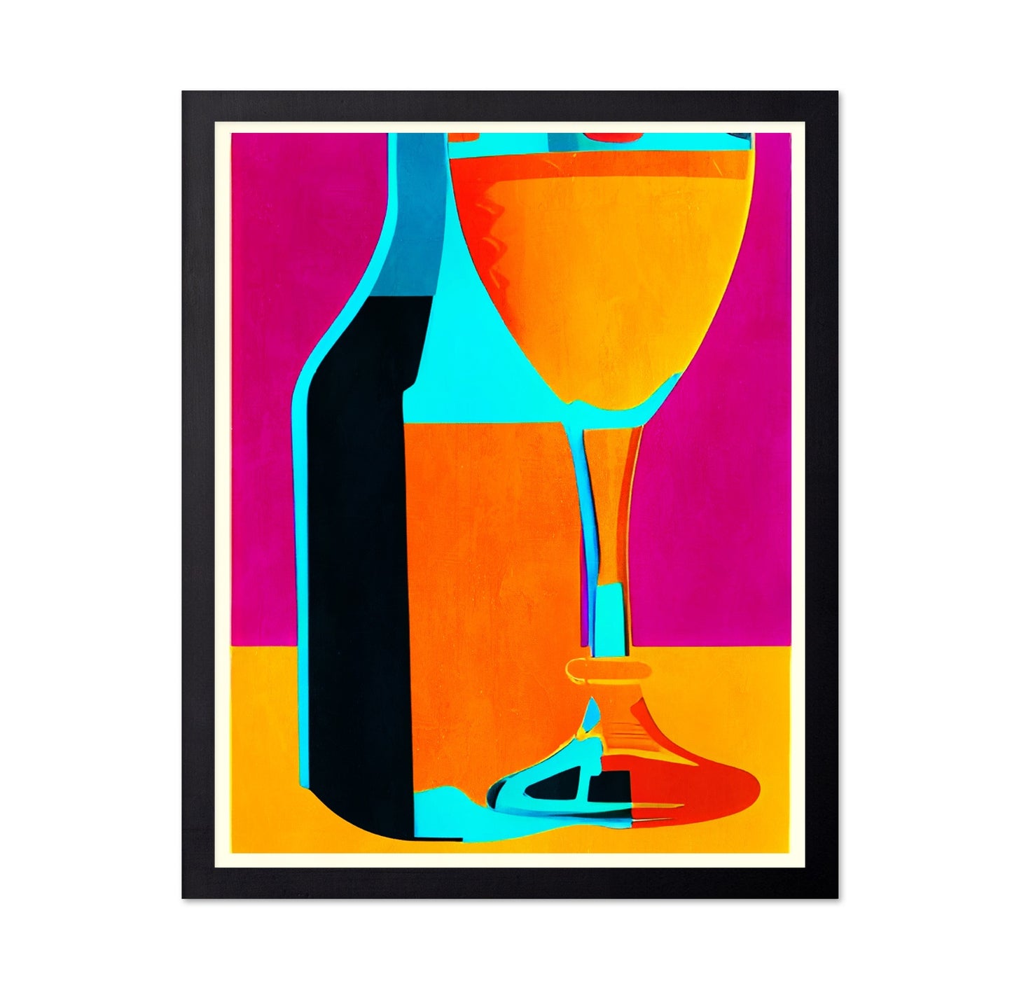 Colorful Wine Glass