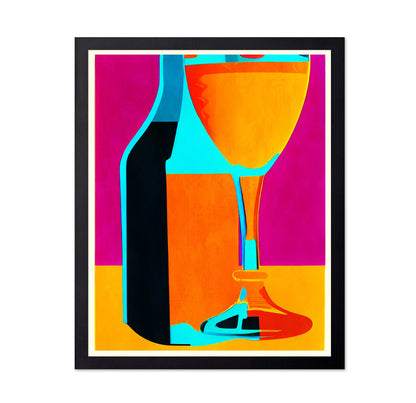 Colorful Wine Glass