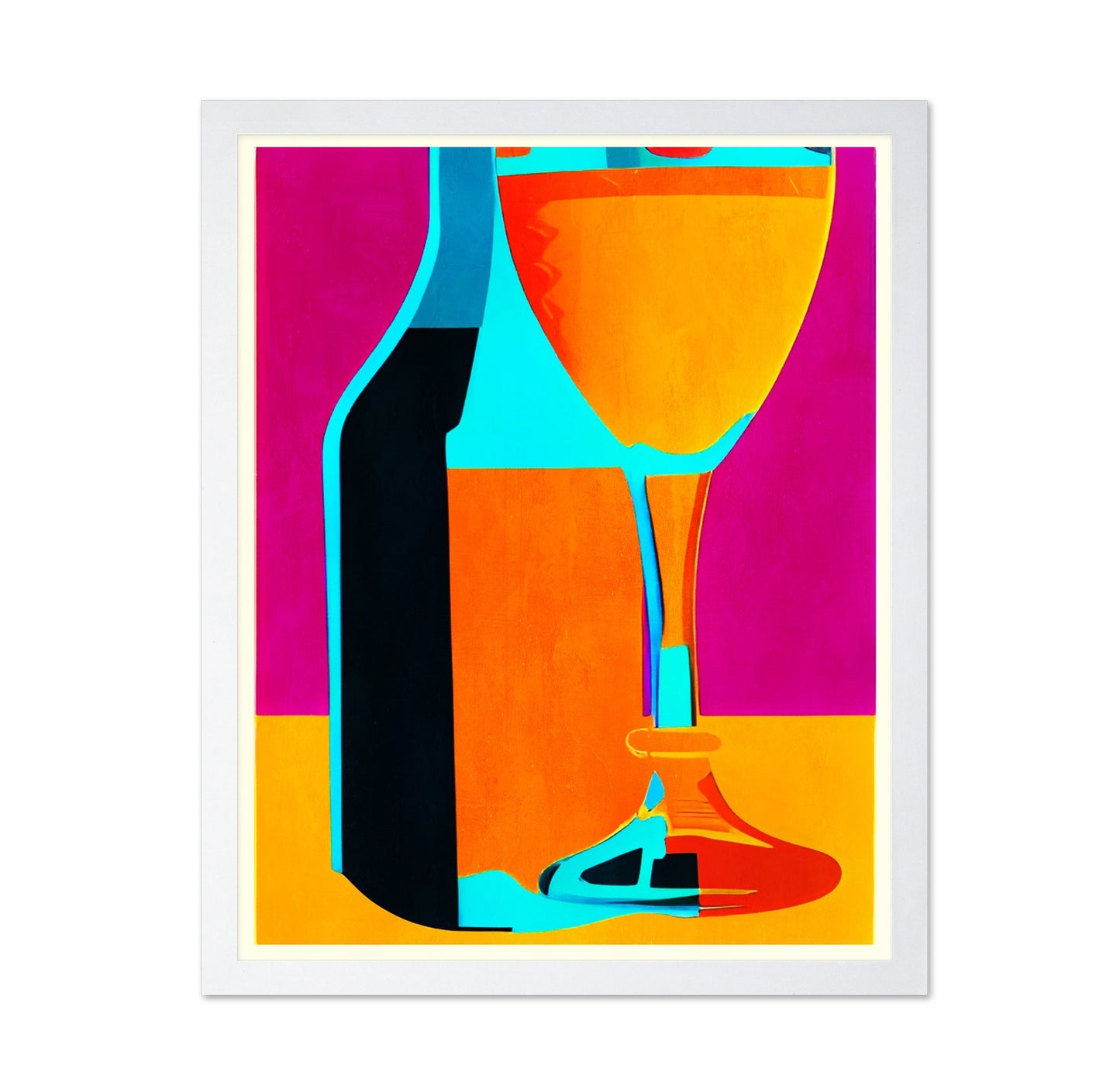 Colorful Wine Glass