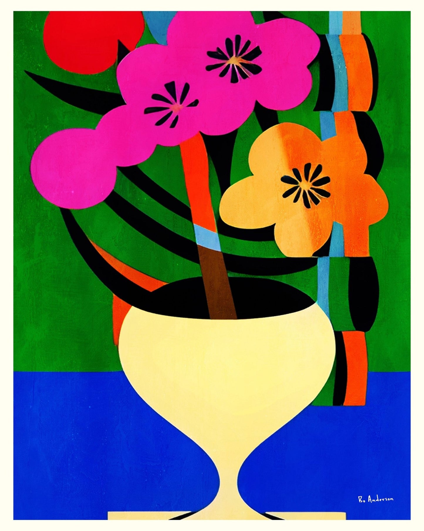 Colorful Floral Vase No4