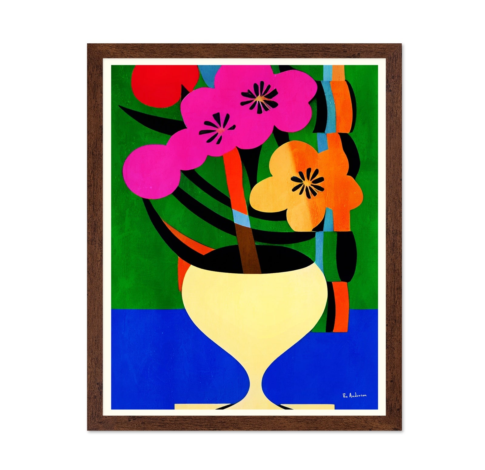 Colorful Floral Vase No4