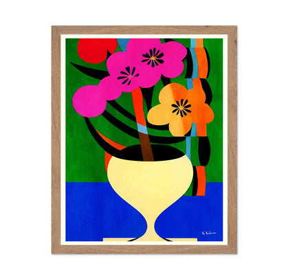 Colorful Floral Vase No4