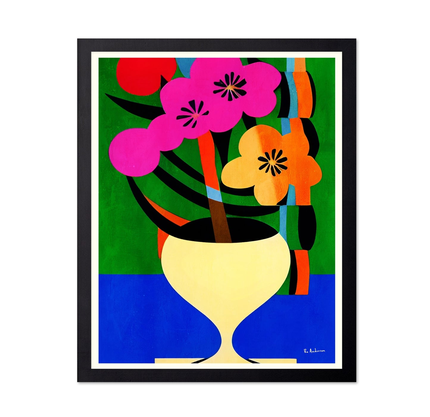 Colorful Floral Vase No4