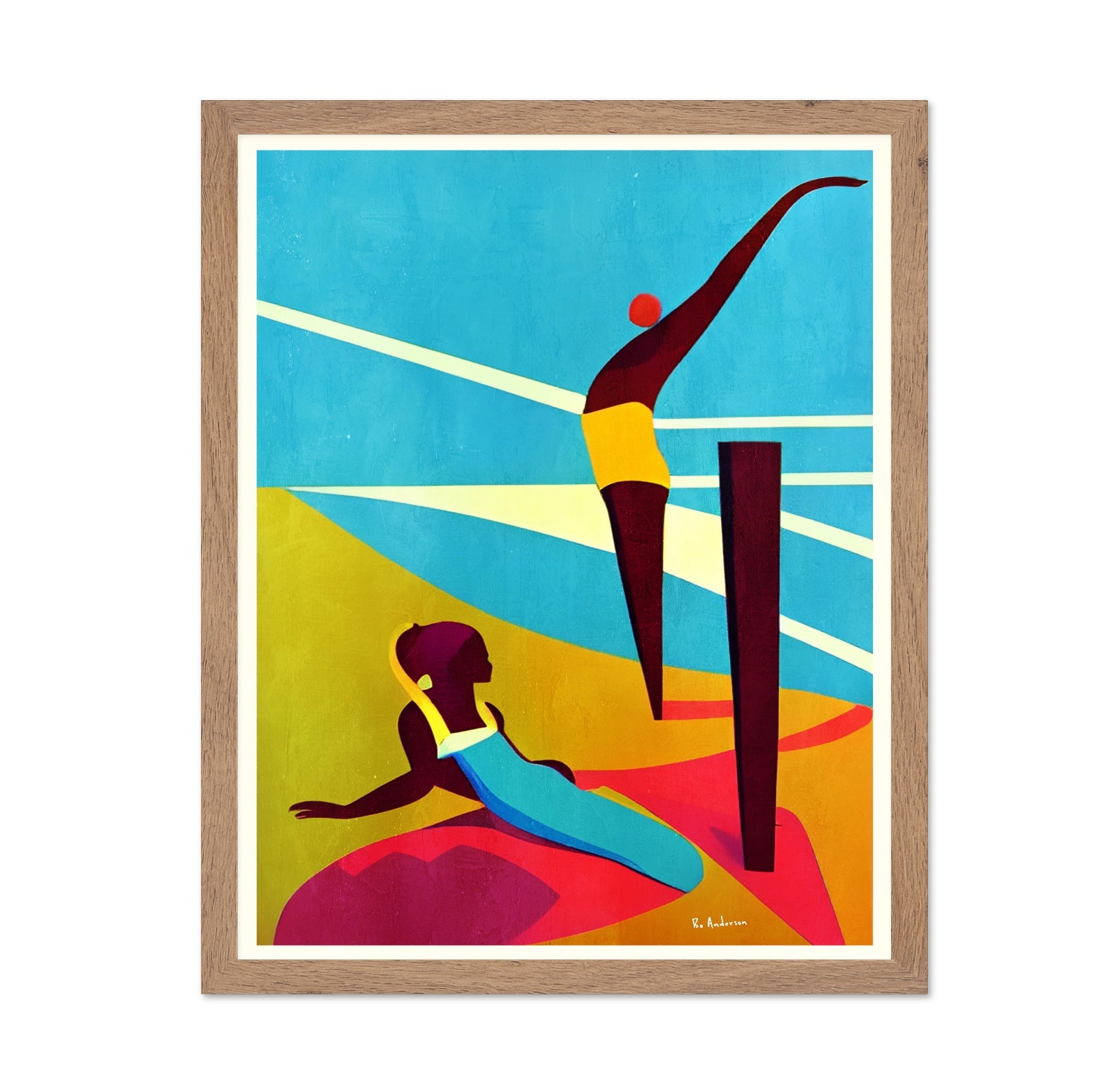 Abstract Diving Scene