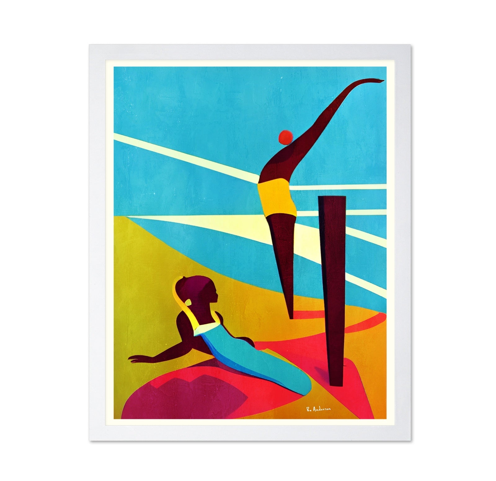 Abstract Diving Scene