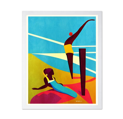 Abstract Diving Scene