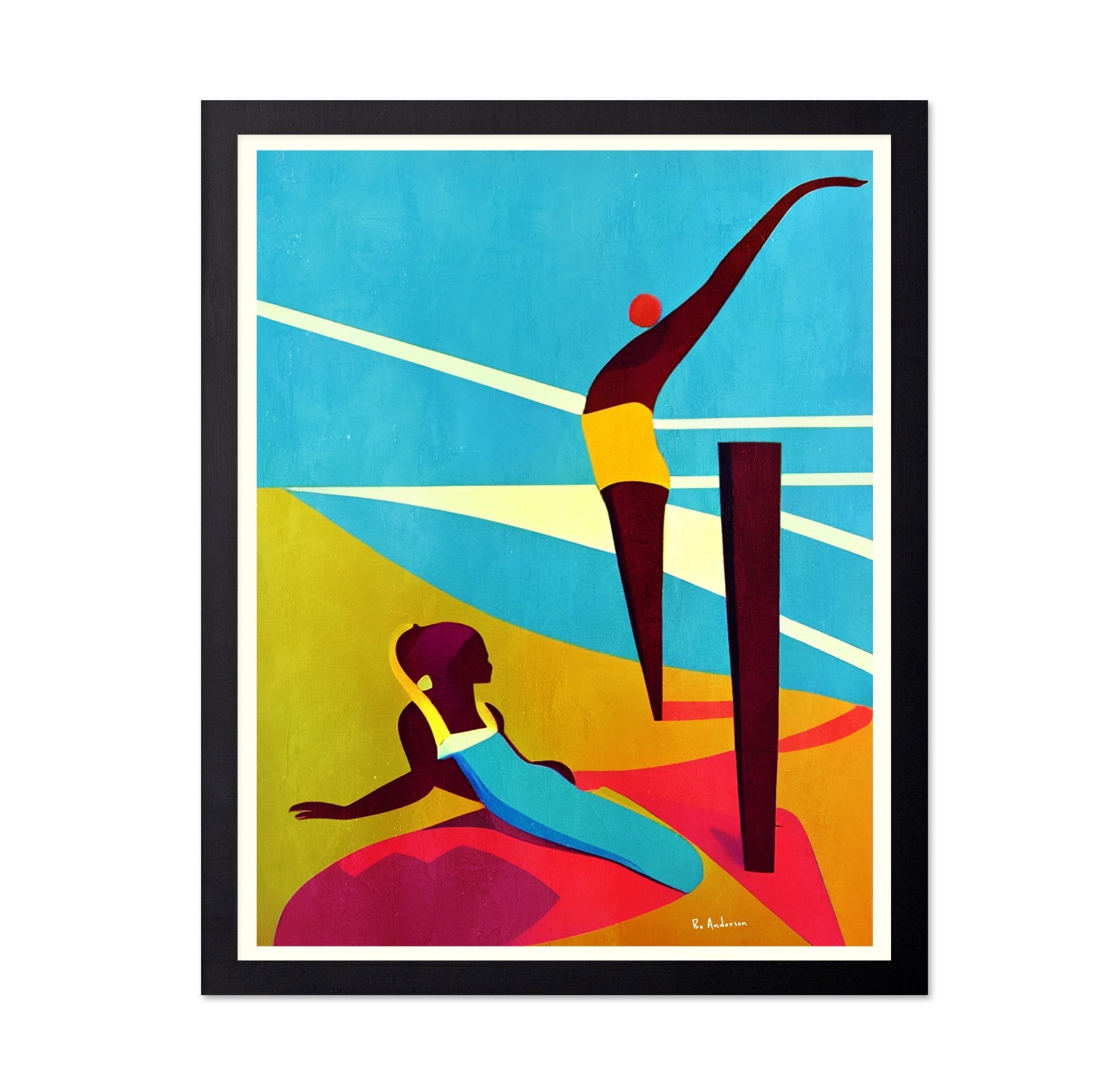 Abstract Diving Scene