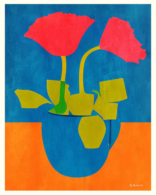Abstract Floral Vase No4