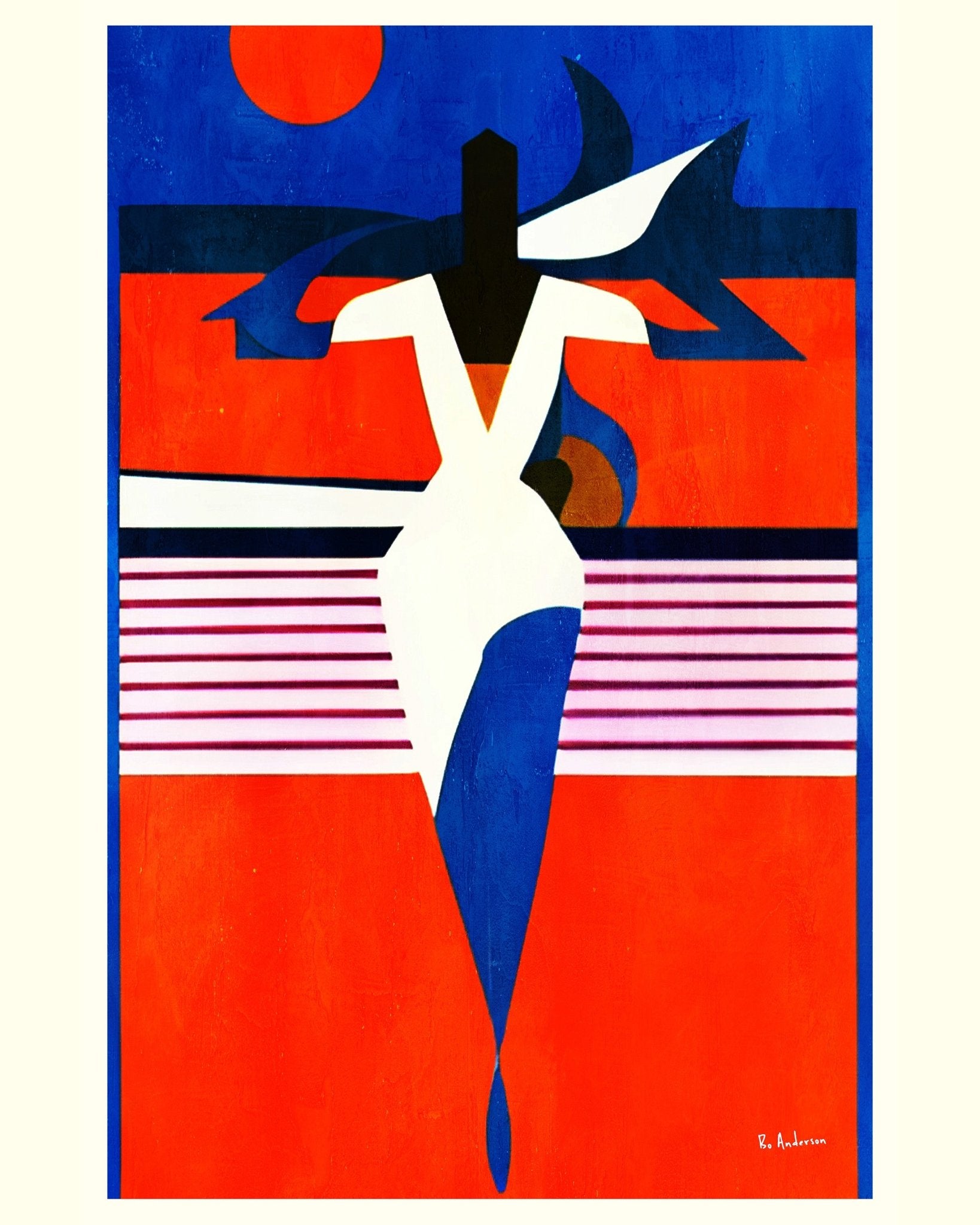 Abstract Beach Figure