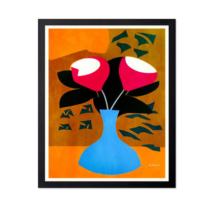 Red Bloom Vase