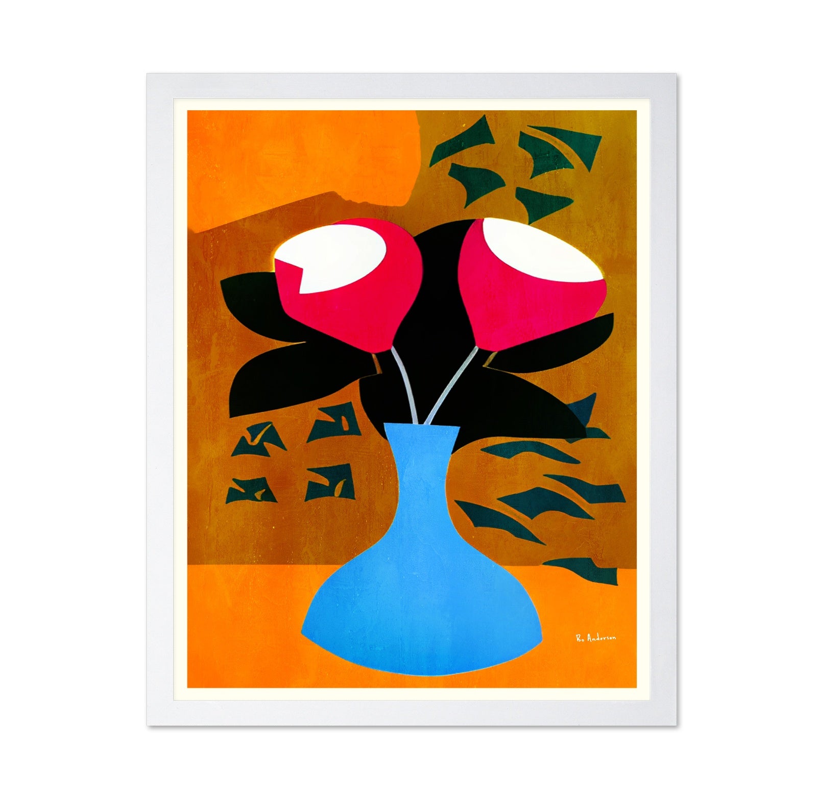 Red Bloom Vase