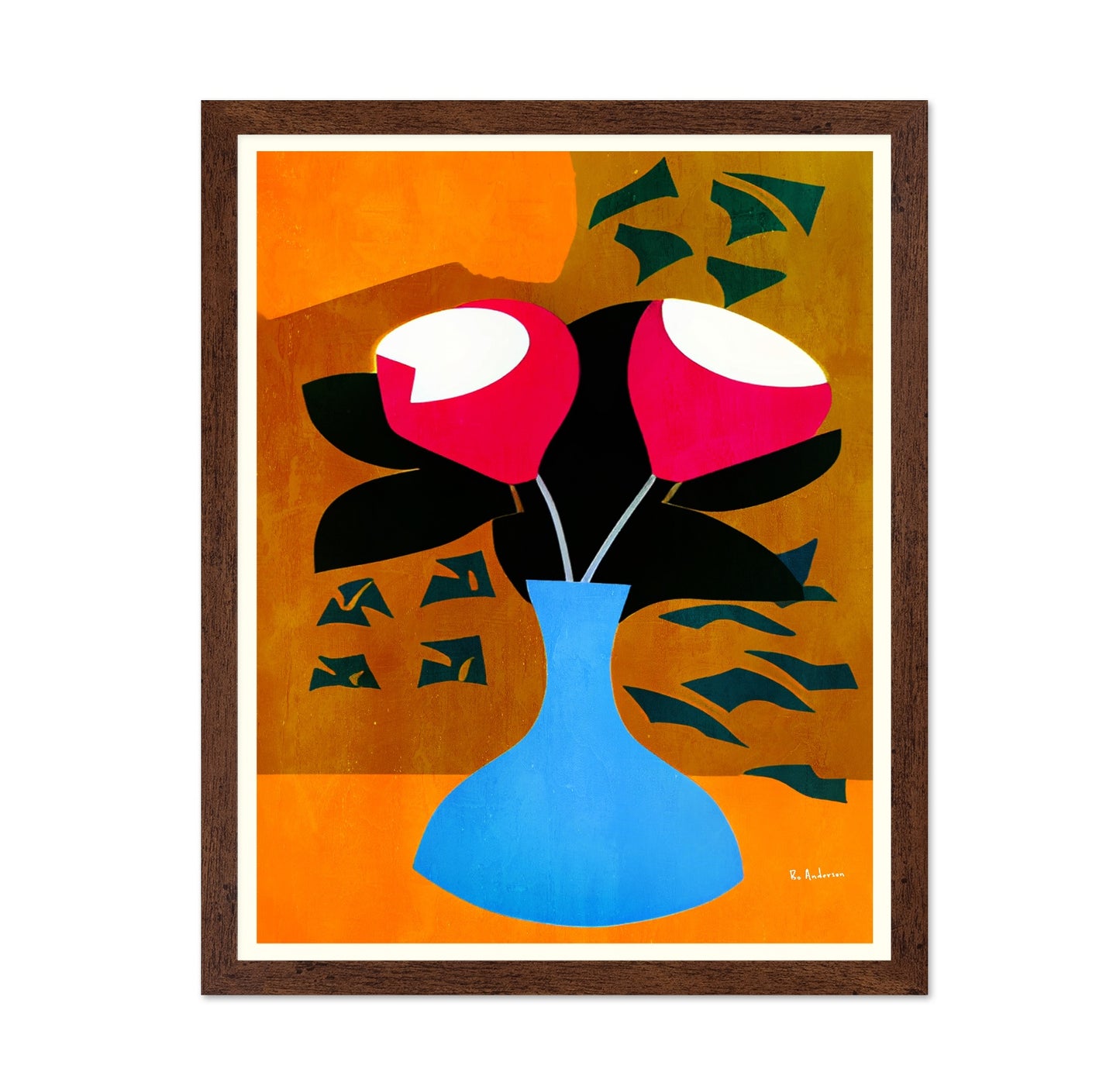 Red Bloom Vase