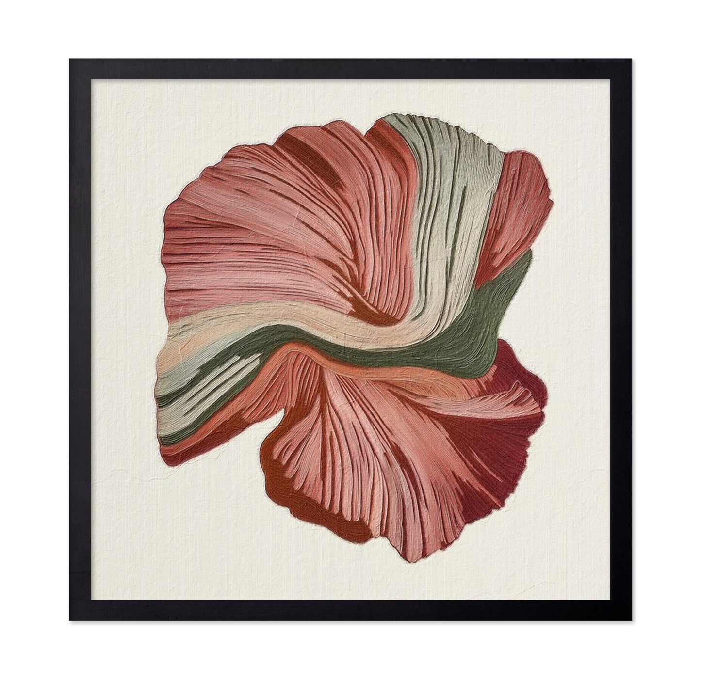 Layered Floral Waves