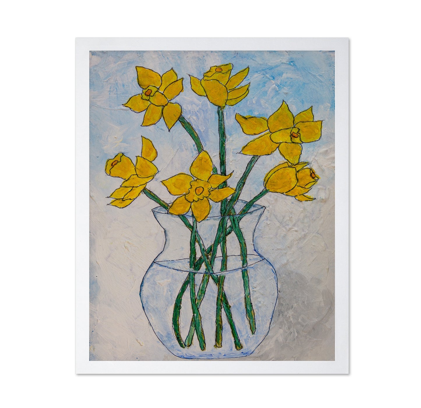 Yellow Daffodils Vase