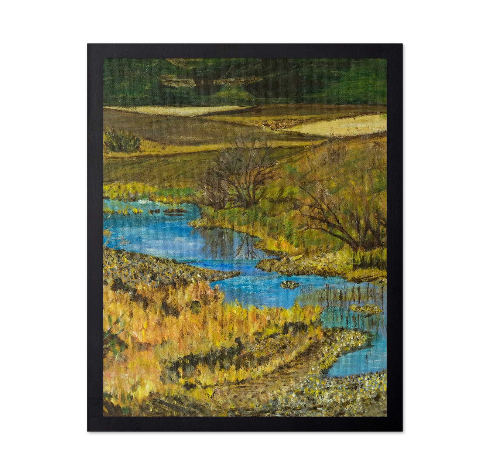 Golden River Landscape