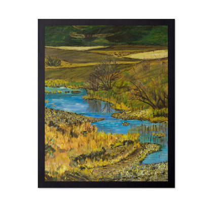 Golden River Landscape