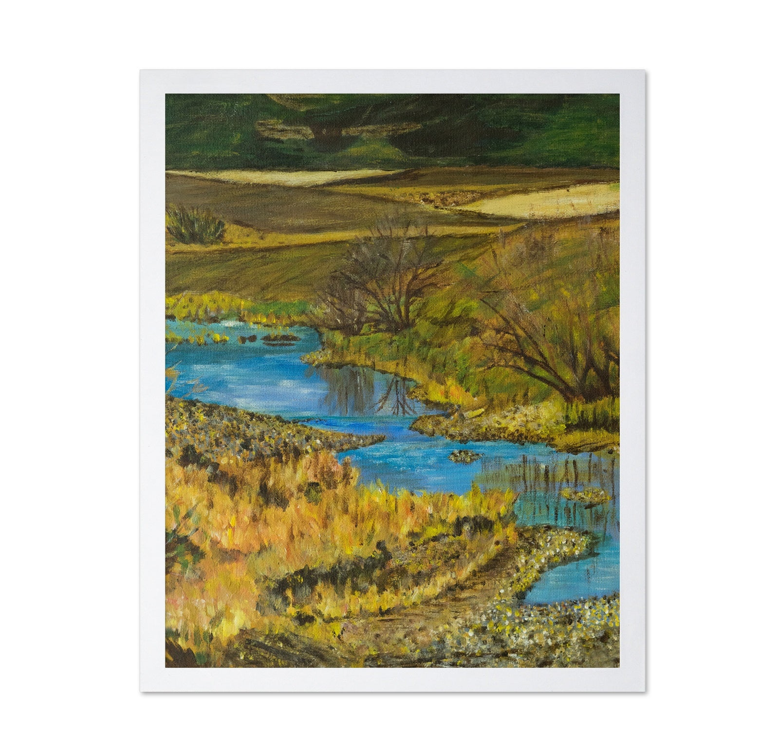 Golden River Landscape