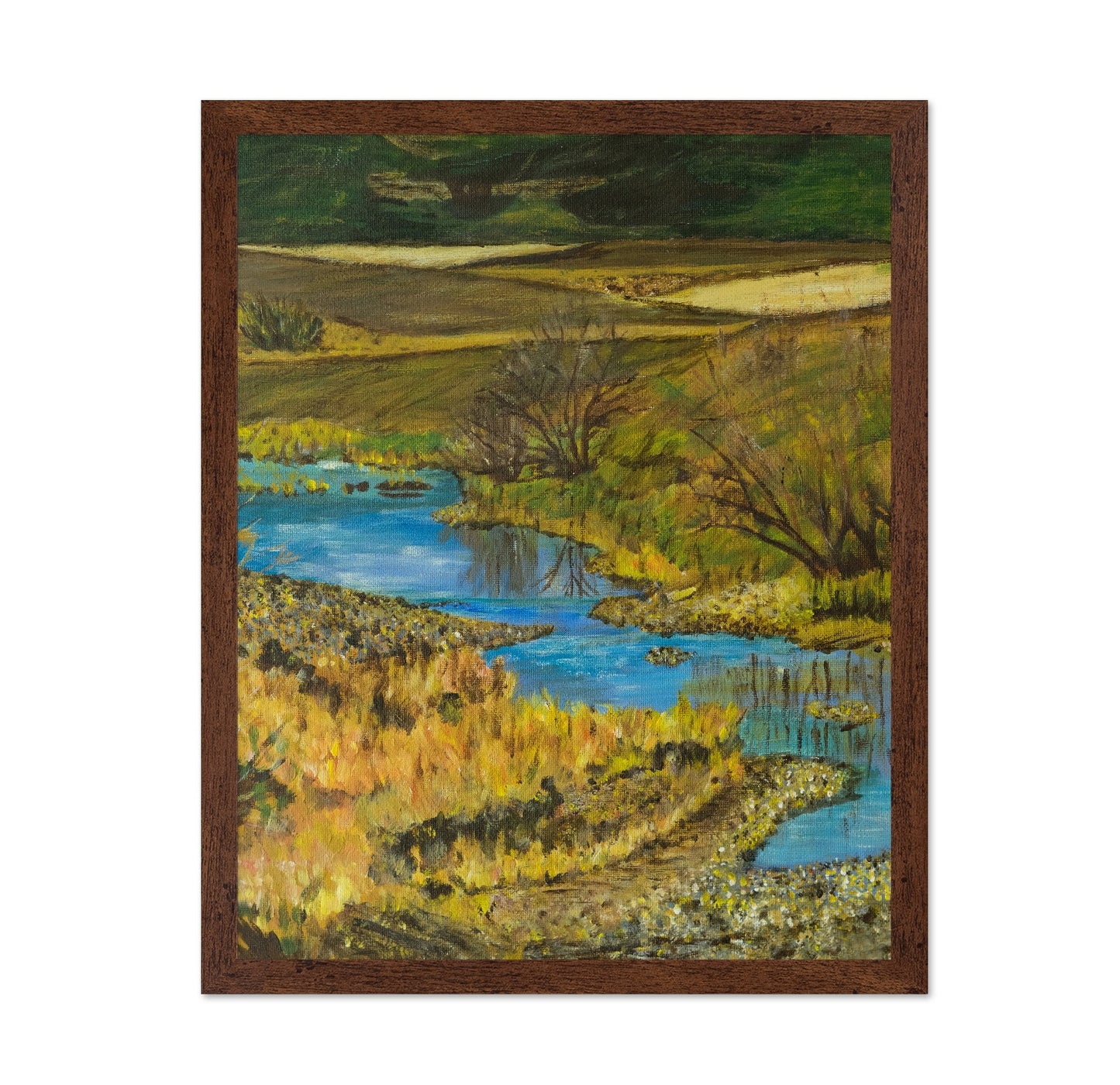 Golden River Landscape