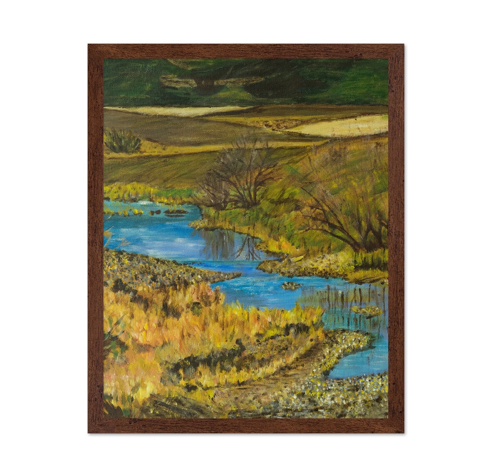 Golden River Landscape