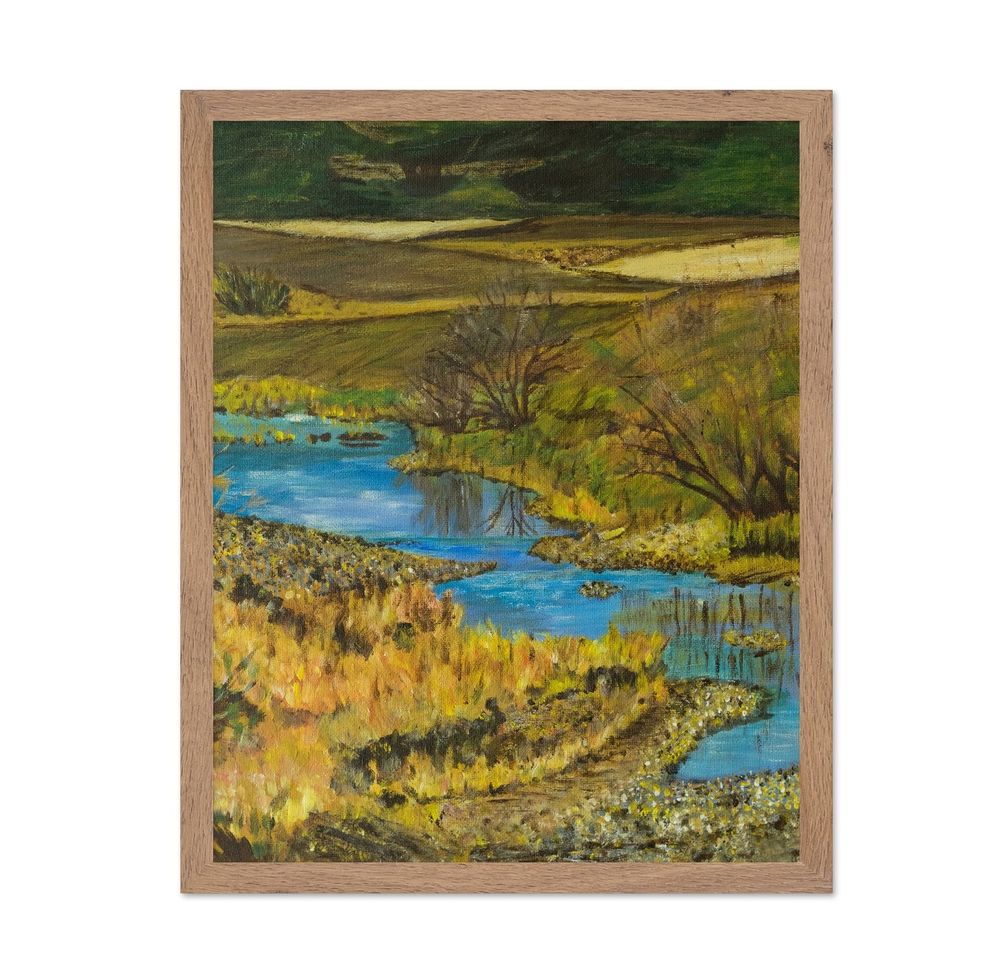 Golden River Landscape