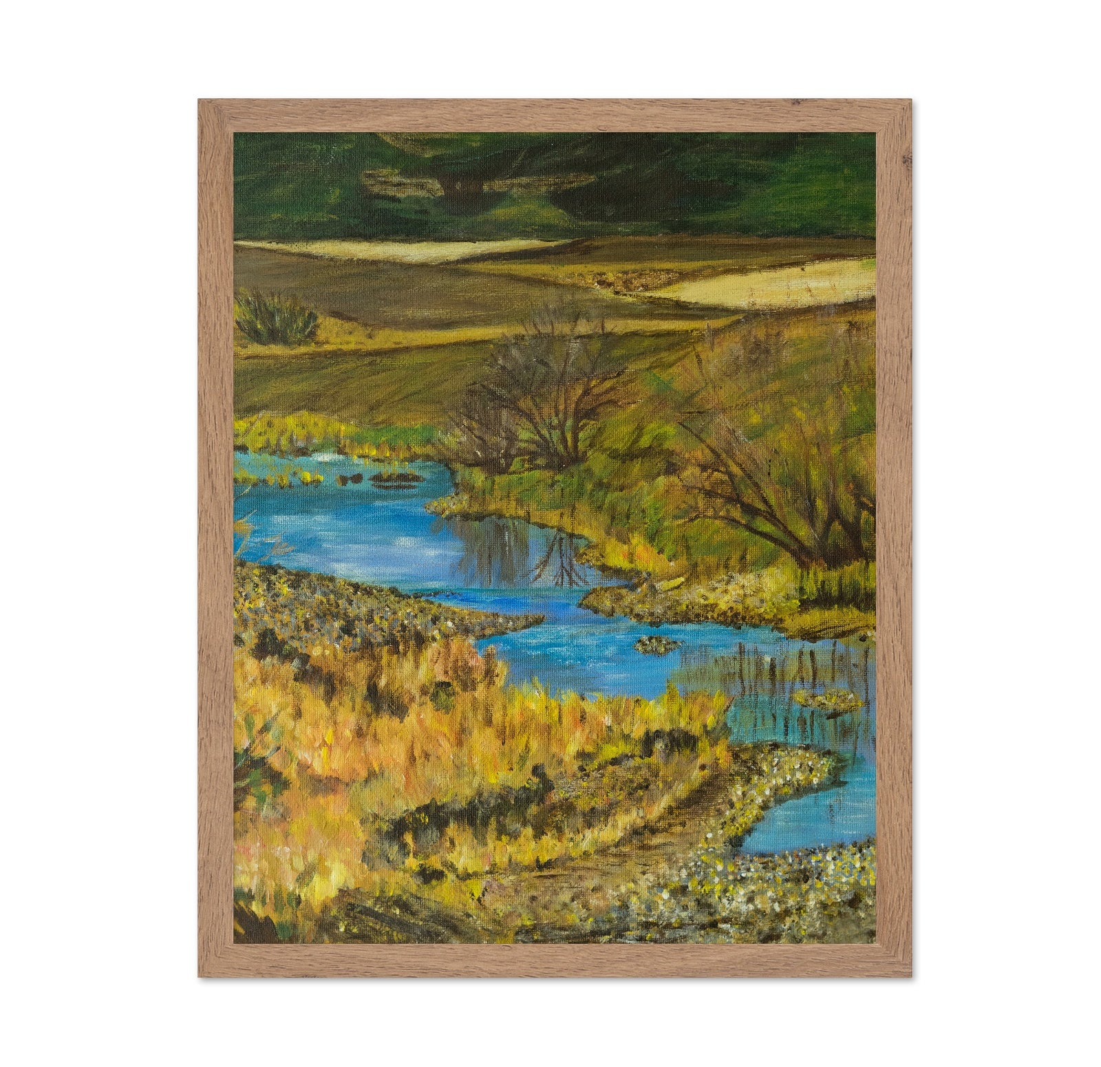 Golden River Landscape